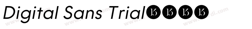 Digital Sans Trial字体转换